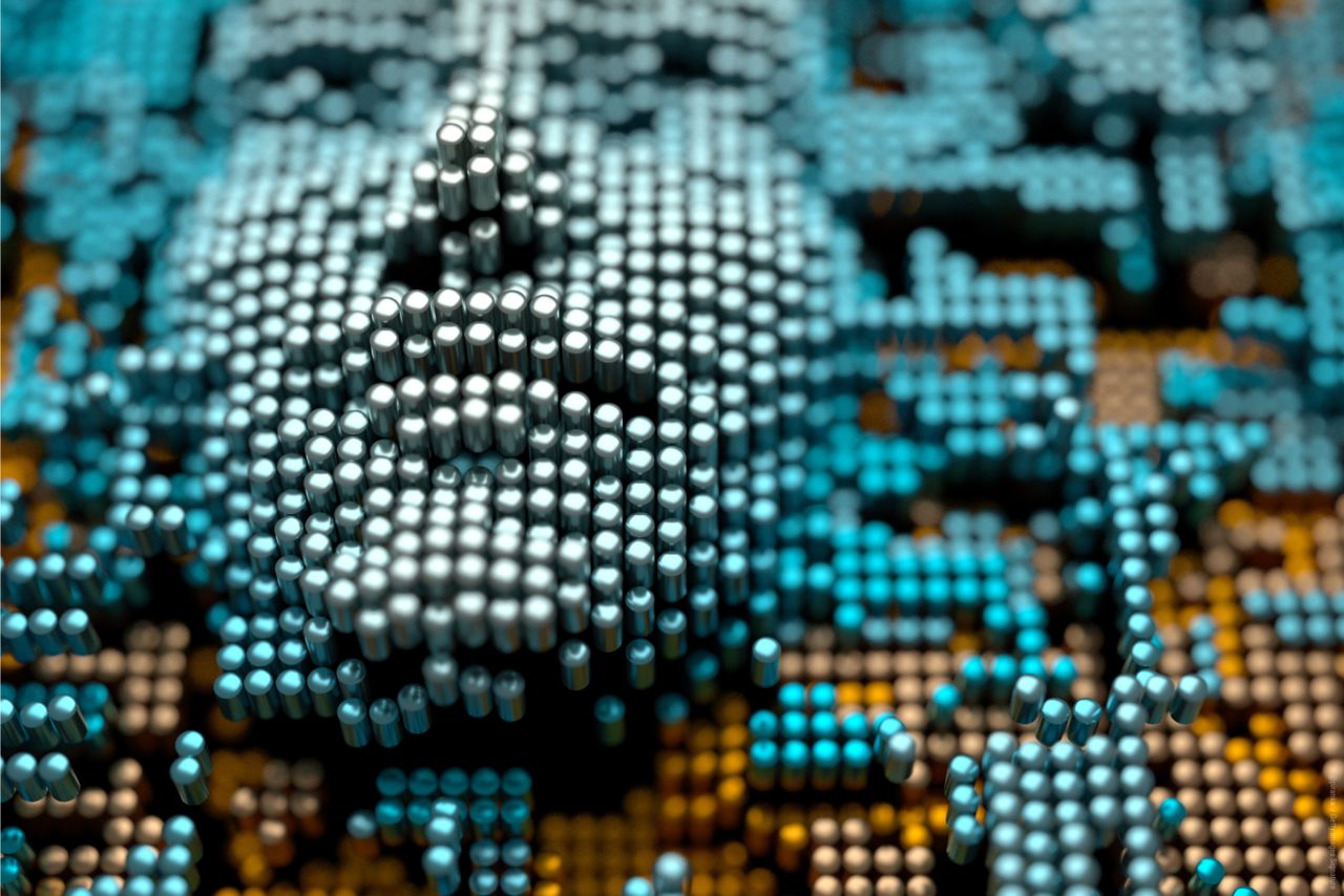 Festplatte mit Gesicht